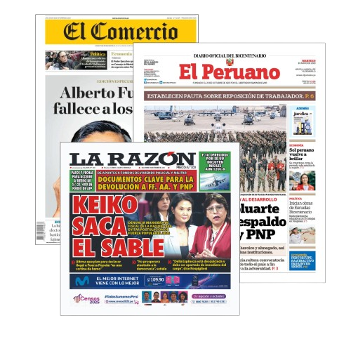 INICIO el comercio la razon el peruano